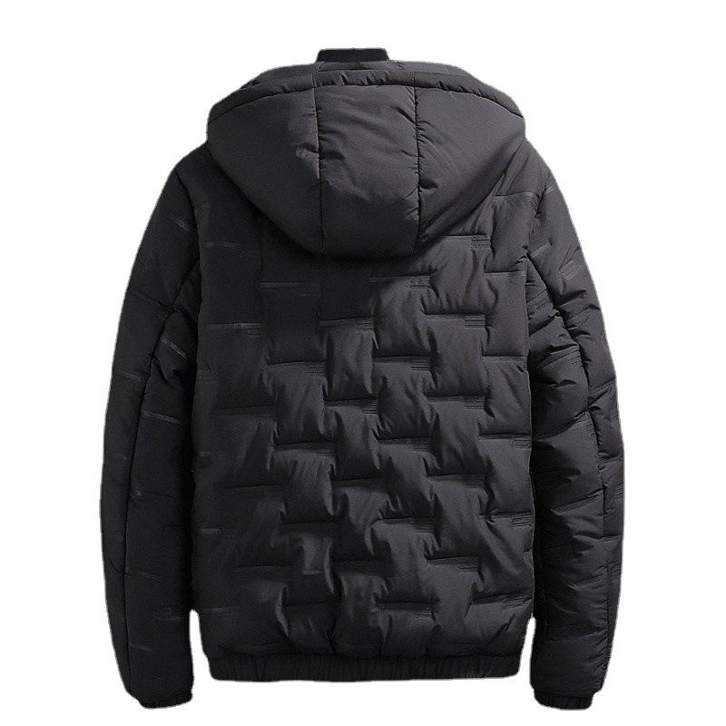 Giacca Invernale Calda in Cotone Spesso con Cappuccio per Uomini Taglie Forti - Cappotto Casual & alla Moda per Protezione dal Freddo