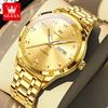 OLEVS 7078 Mens Watch Automatic Mechanical Watch Luxury Brand High Quality Original Stainless Steel Day Date Watches For Man New