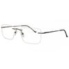 Rimless Square Brown Smartbuy Collection Watson Asian Fit 984e Fashion Unisex Eyeglasses