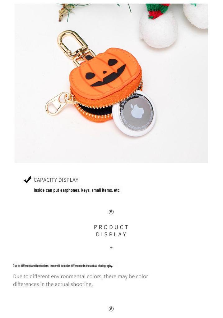 3D Pumpkin Pendant Keychain - Fashionable Mini Bag Charm, Creative Halloween Gift