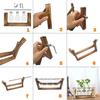 Dropshipping Glass Plant Propagation Stations With Wooden Stand Air Plants Holders Glass Vase for Indoor Plants