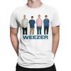 Streetwear Weezers Blue Album Anniversary Cover T Shirt Men Cotton Short Sleeve  Round Neck Summer Top Tee