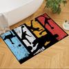 Soccer Field Strategy Sketch Decorative Area Rug Compact Foldable Construction Non-slip Bottom All-season Home Use Elegant Luxury Rug