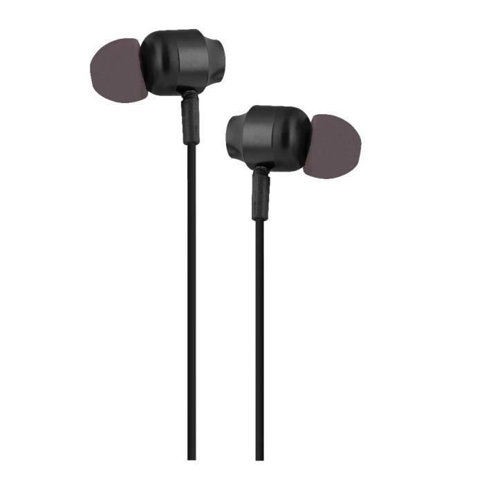 Ecouteurs Type-C - T'nB - Intra-auriculaire - Noir - Contrôle Du Volume - Micro Universel