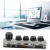 Mini 4 Key Mechanical Gaming Keypad, Programmable USB BT Switch Backlit Keypad for Gaming Office Media