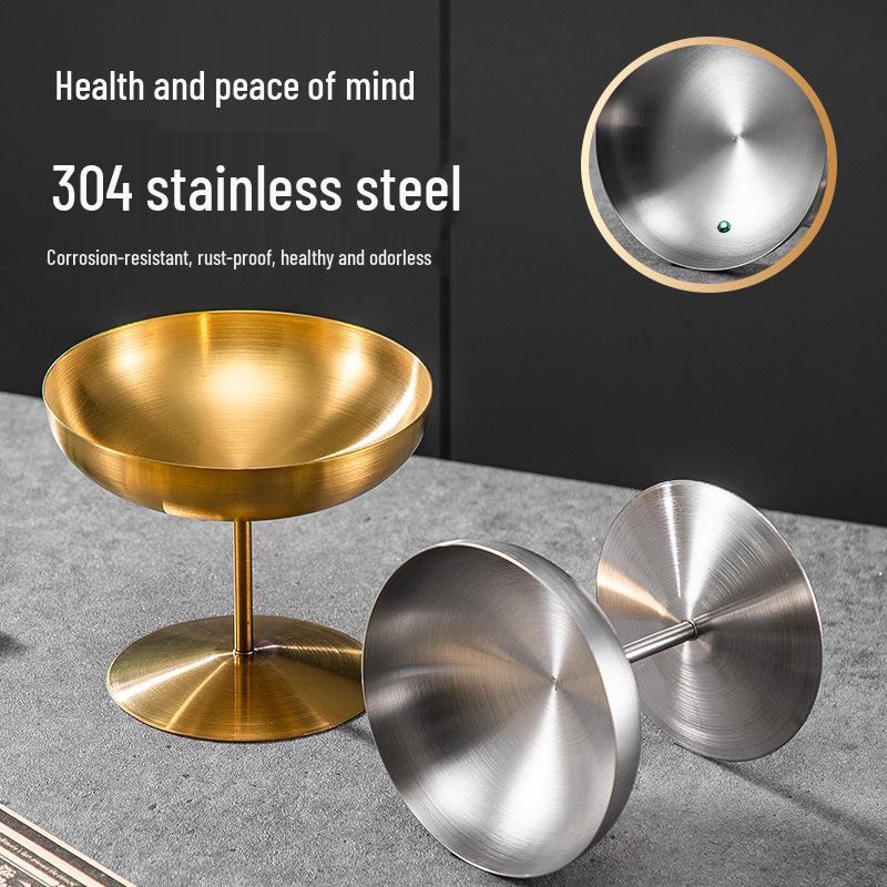 Stainless Steel High-Footed Ice Cream and Dessert Cup