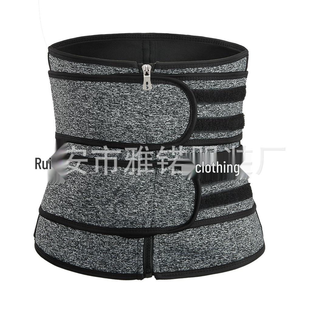 Zipper Waist Trainer & Yoga Bodysuit with Sweat Abdominal Belt for Fitness & Waist Shaping