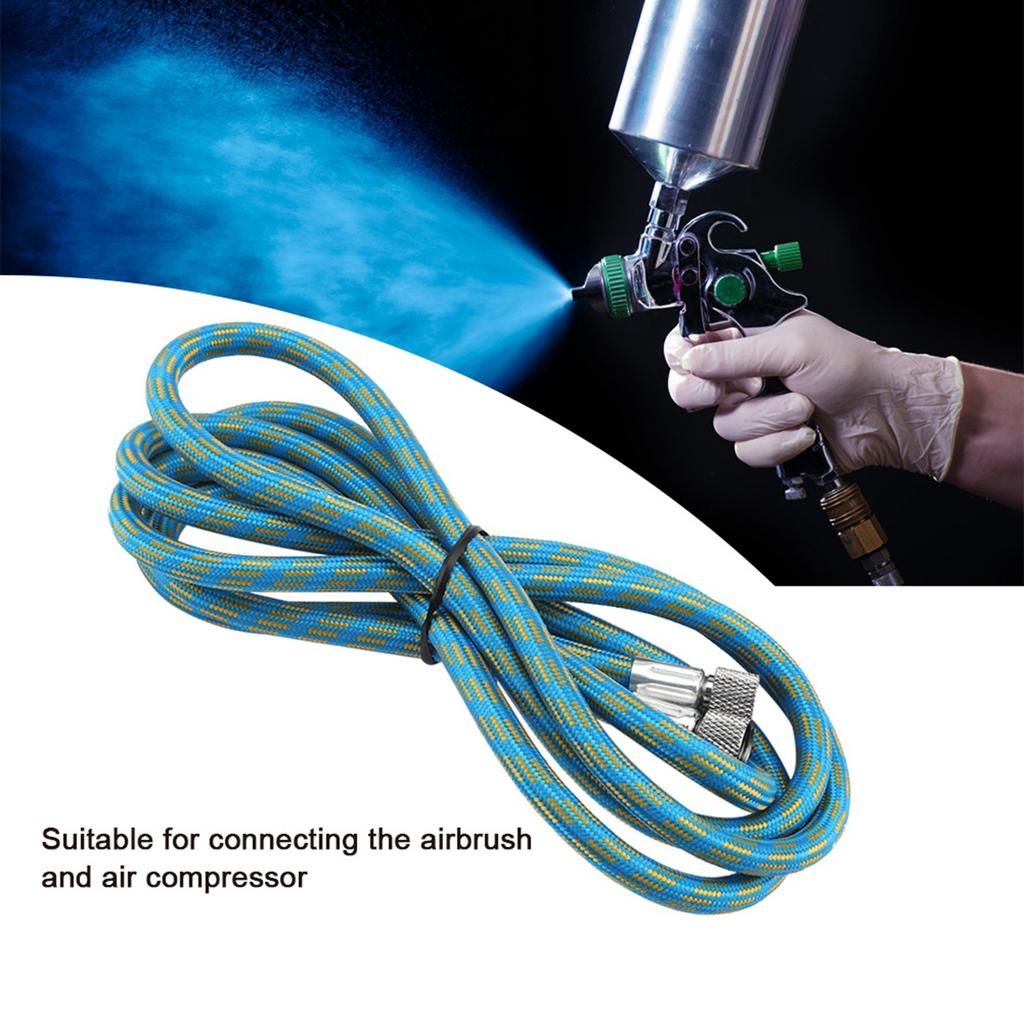 1.8M Woven Brush Hose Tool 1/8" To 1/8" Adaptor Fitting
