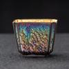 Chaxun Iridescent Kiln Glazed Gilt Jianzhan Tea Cup