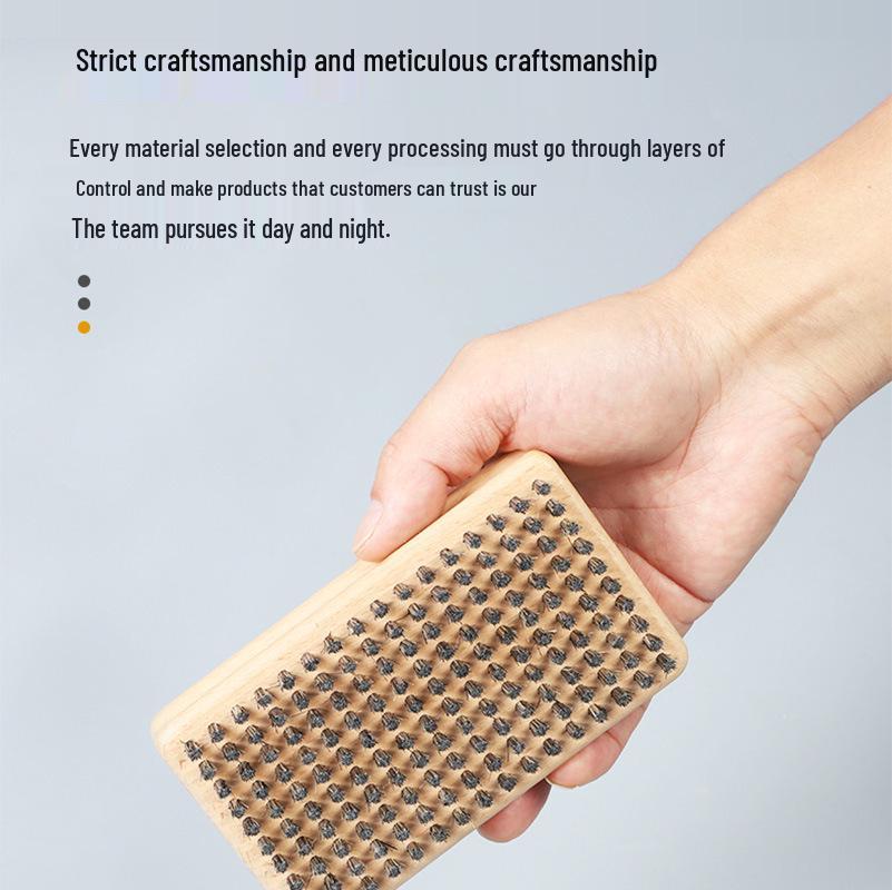 Ski Board Polishing Kit: Stain Removal Wax Brush Set with Brass, Nylon, and Horsehair Brushes