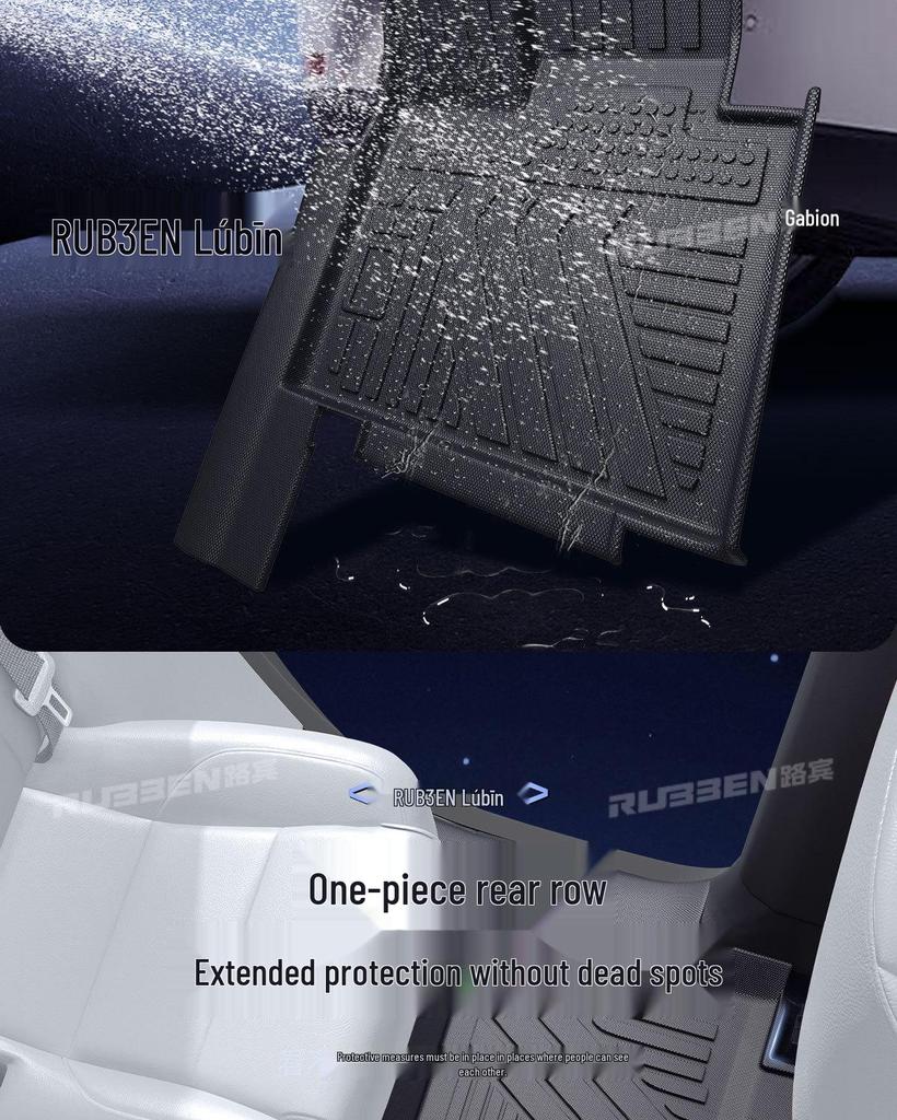 Xiaopeng P7 TPE Waterproof Floor Mats: Full-Coverage, Thickened Door Sill Carpet