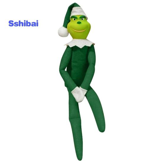 Christmas Elf Doll PVC Toy Eco-friendly Soft Texture Versatile Green Elf Ornament for Festive Decor