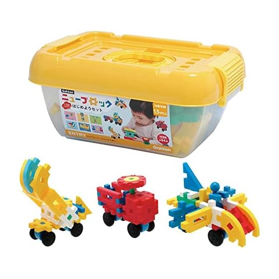 Gakken New Block Getting Started Set (Target Age: 1.5 years and over) Blocks 15 Types 54 Parts 83717