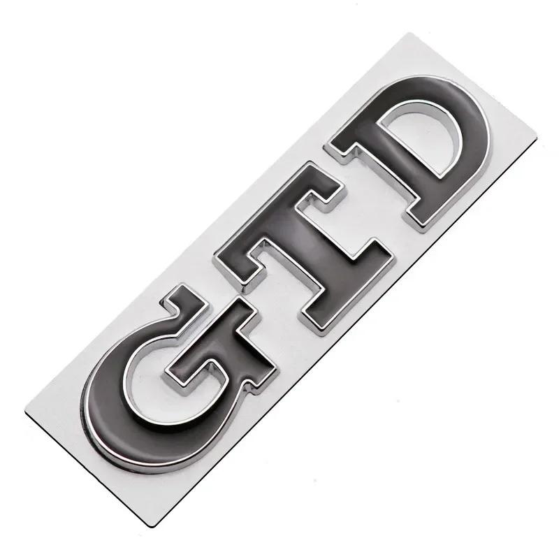 3D Metal TSI TDI GTD GLI Rear Trunk Car Emblem Badge Decals Auto Sticker For VW Volkswagen Polo Golf Passat Jetta Scirocco MK4