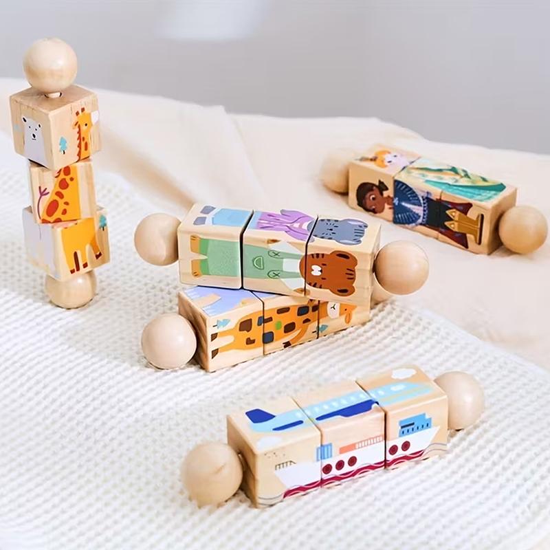 1Pc Wooden Montessori Toy Hand Bell Toy Baby Mobile Musical Rattle Toy Children Stroller Classic Educational Toys Kid Gifts