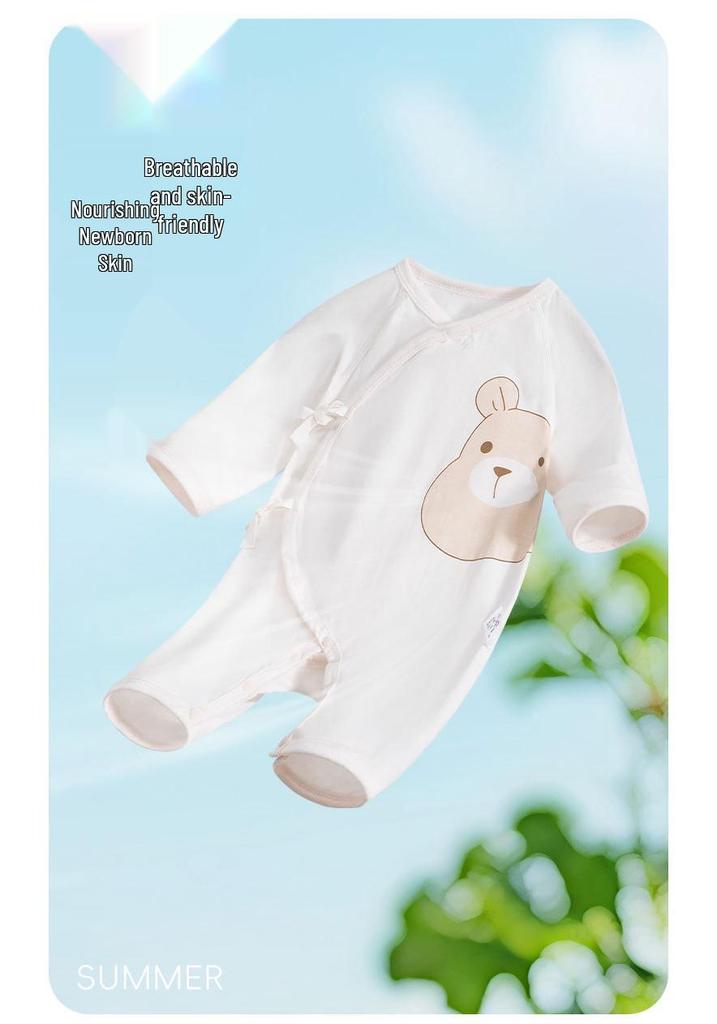 Newborn Butterfly Cotton Long Sleeve Summer Jumpsuit