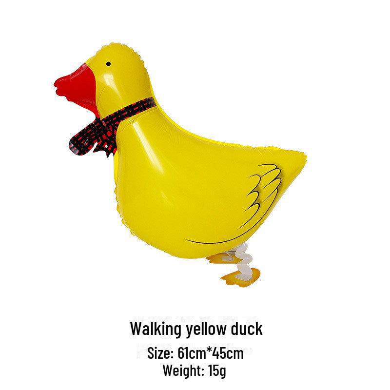 "Internet Celebrity Walking Balloons - Pig, Sheep, and Duck Designs for Night Markets"