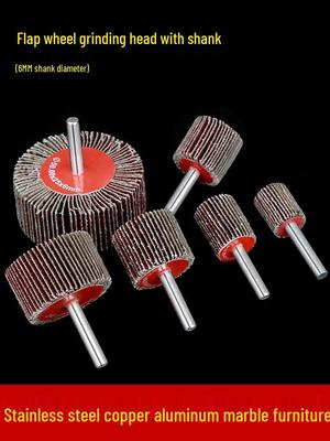 Flap Wheel Grinding Head with Shank for Rust Removal, 20-30mm