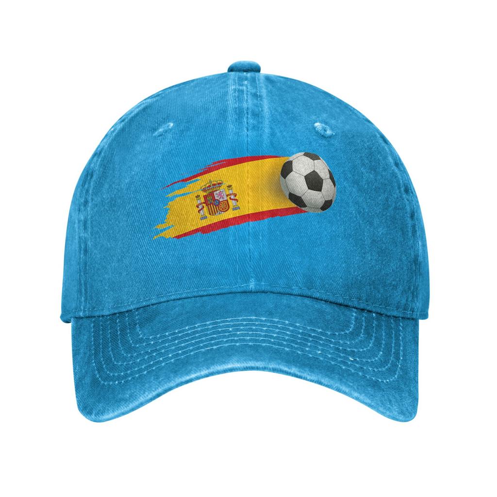 Hiszpania Hiszpańska Flaga Słońce Czapka z Daszkiem Codzienna Unisex Damska Spierana Czapka Trucker Wodoodporny Design Bieganie Hipisowska Czapka Snapback Pomysł na Prezent