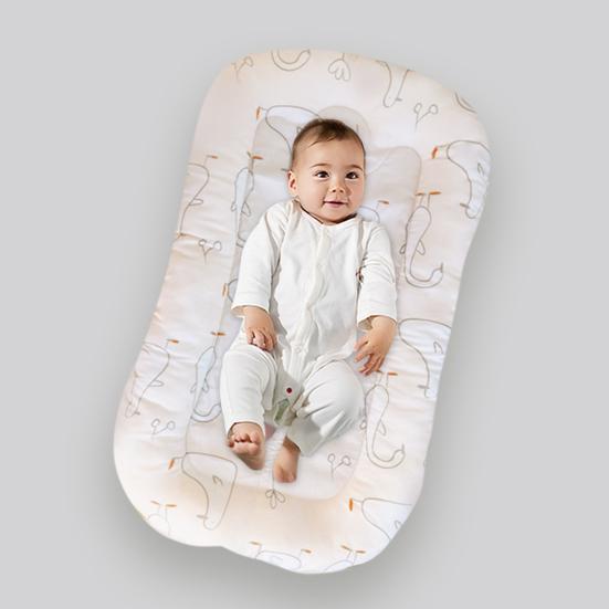 Baby Lounger Newborn Infant Lounger with Detachable Washable Cover Breathable Baby Lounging Cushion for Babies Tummy Time Bed Couch Use