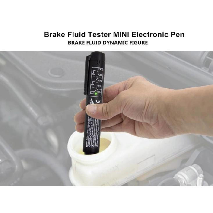 Brake Fluid Tester Pen Auto Liquid Testing 5 LED Indicator Display Car Repair Tools Fuid Brake Oil Testing Pen