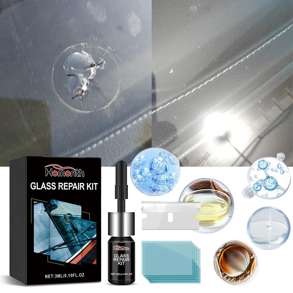 Car Windshield Repair Kit For Scratches, Cracks And Windows Environmentally Chips Friendly Vehi N0F7