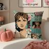 Pop Superstar BBritney Spears Cushion Cover Pillowcase Short Plush Invisible Zipper Room Sofa Cushion Cover