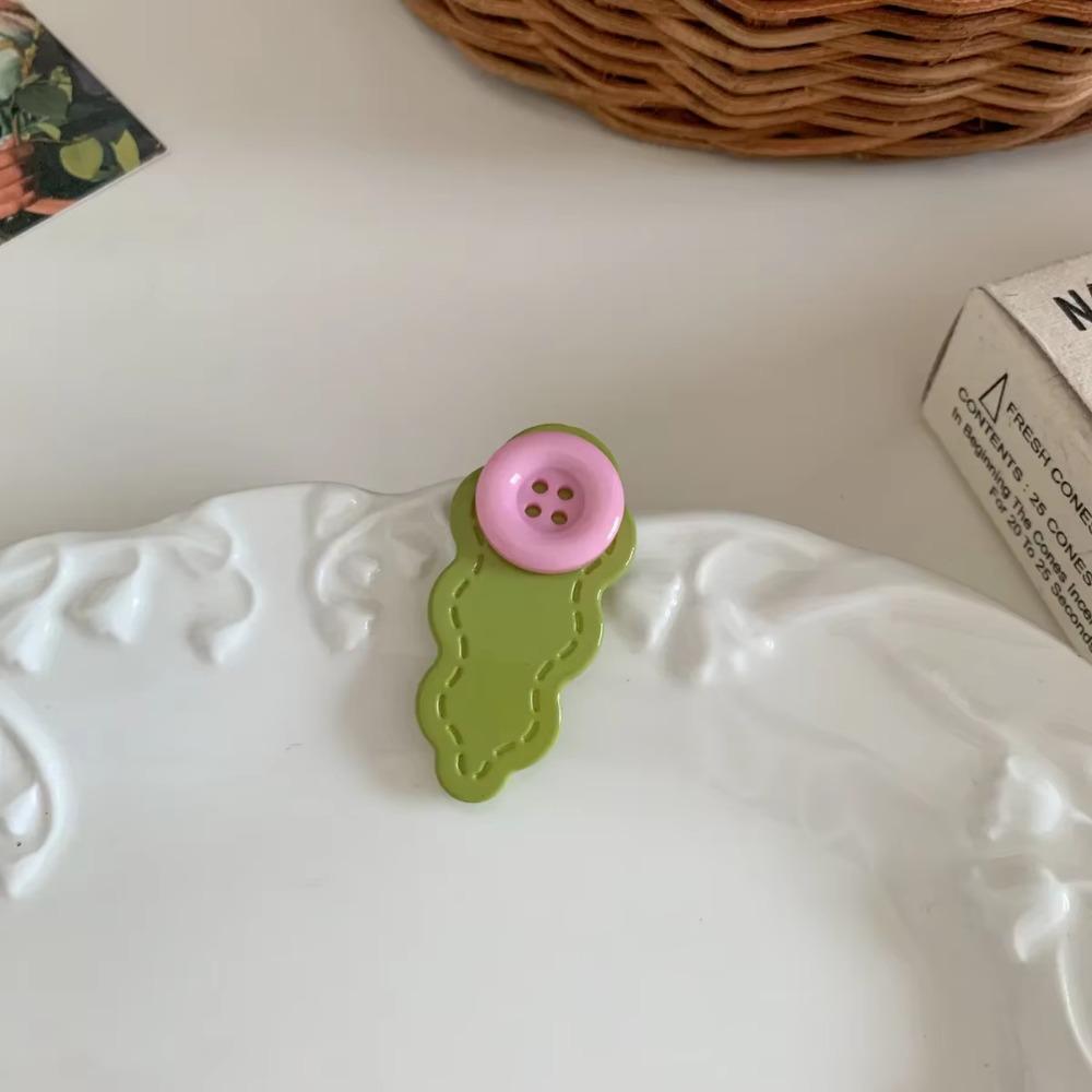 1Pc Multicolor Button Hairpins for Women Girls BB Clip Broken Hair Fixed Clips Korean Bangs Side Clip Colorful Hair Styling Clip