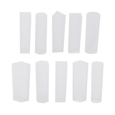 Set da 10 pezzi Stampo in Silicone Cilindri a Strisce Fai da Te per Gioielli Strumento per Artigianato per la Realizzazione di Ciondoli in Resina