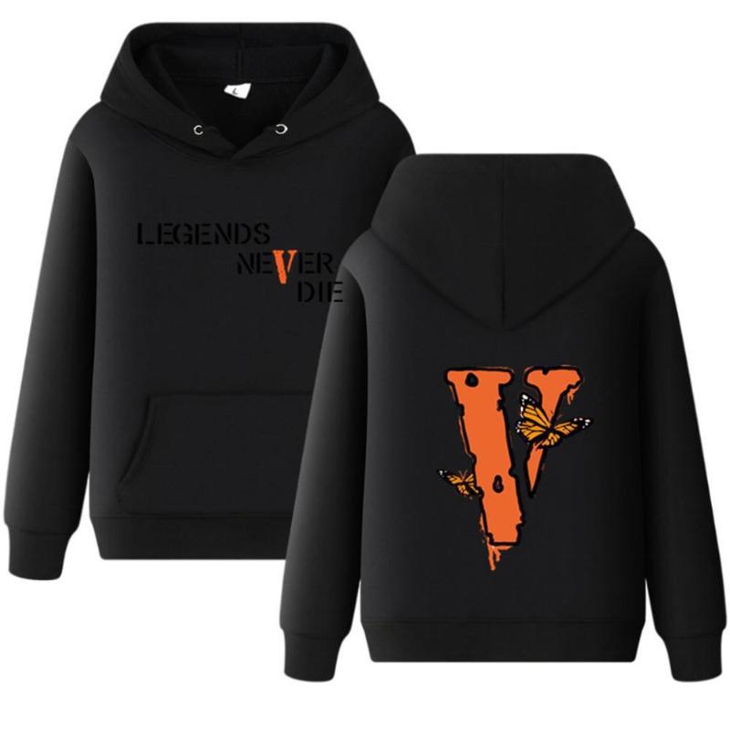 Kapuzenpullover Sweatshirts Unisex Mode Buchstaben Herren Damen Locker Langarm Schmetterling Hoodie