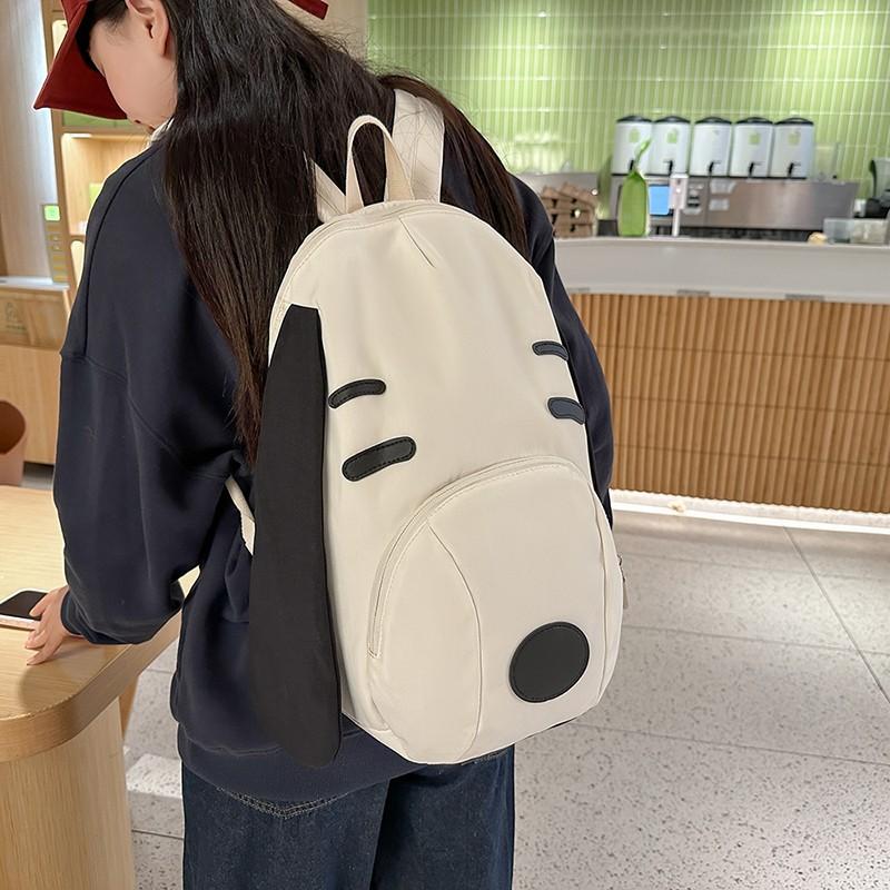 Cute Cartoon Dog Backpack, Women's Outdoor Travel Leisure Backpack, Versatile Commuting Student Backpack