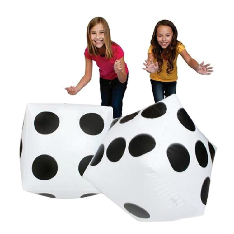 4Pcs Oversized Inflatable Dices Kid Educational Toy Teaching Aids for Kid Birthday Party Game