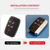Car Remote Key Case Cover Shell for Land Rover Range Rover Sport Evoque Freelander Velar Discovery 4 Jaguar XE XJ XF Guitar