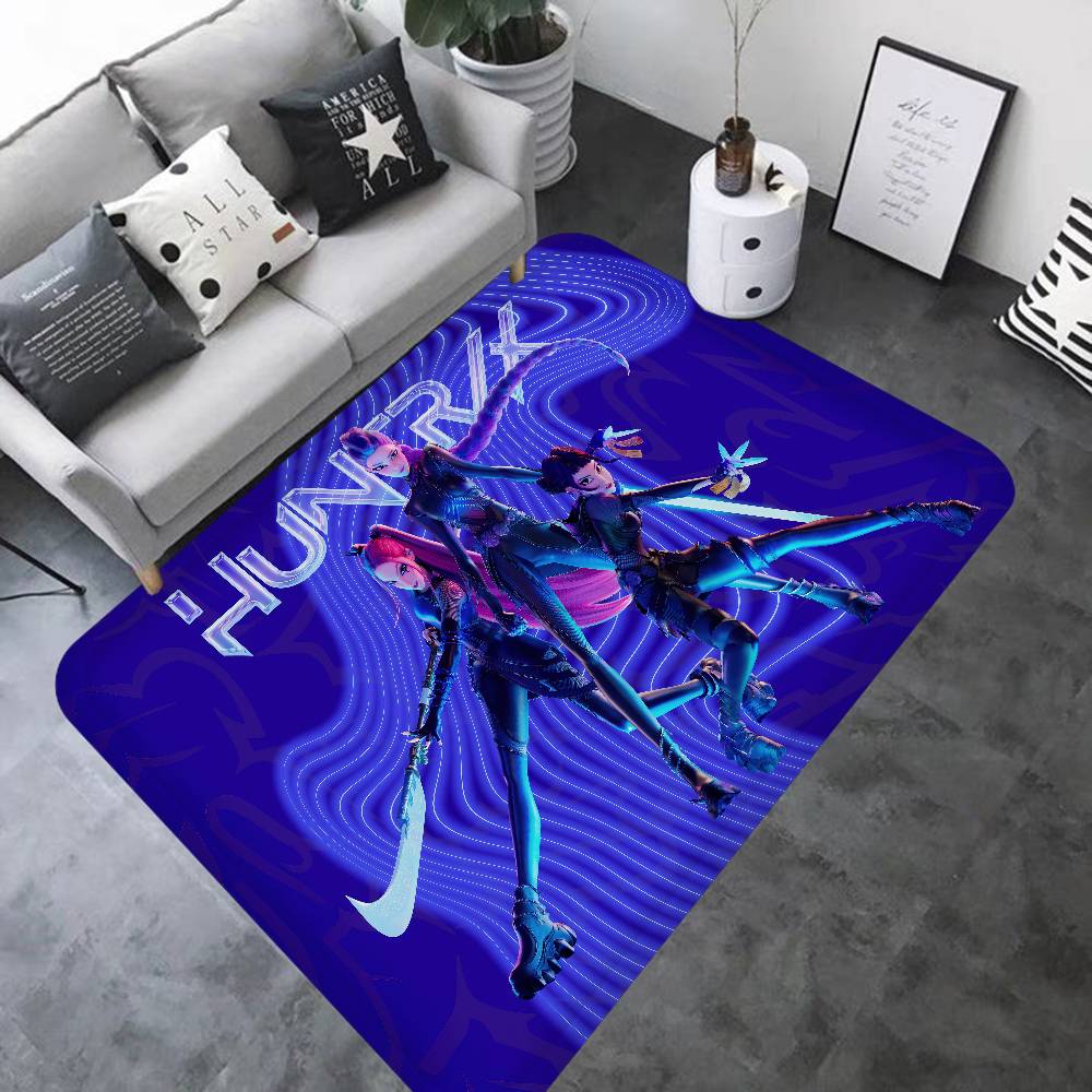 Kpop D-demon Hunters Entrance Door Mat Nordic Style Bedroom Living Room Doormat Home Balcony Anti-Slip Modern Home Decor