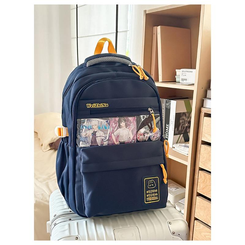 The new schoolbag is high-value, fresh and sweet, and a lightweight and large-capacity backpack for junior high school students.