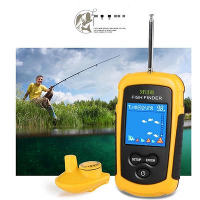 Bezprzewodowa echosonda do wędkowania LCD Fish Finder Atrakcyjna lampa Sonar Sensor 40M Water CWLA Bezprzewodowa inteligentna echosonda