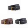 Classic Leather Belt For Women With Silver Pin Buckle And Casual Style