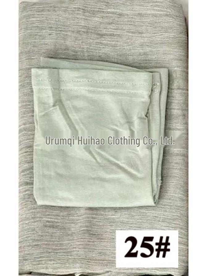 High-Texture Tie-Dye Rayon Headscarf Set: Soft, Wrinkled, Vintage-Style Muslim Shawl