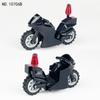 10706B Black Panther Patrol Motorcycle Small Particles Children Assembled Building Block Toy Police Boy