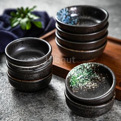 Sauce Seasoning Dipping Dish Soy Sauce Tray Snack Dishes Japanese Cuisine Commercial Ceramics Round Flavor Dish Ceramic Bowl