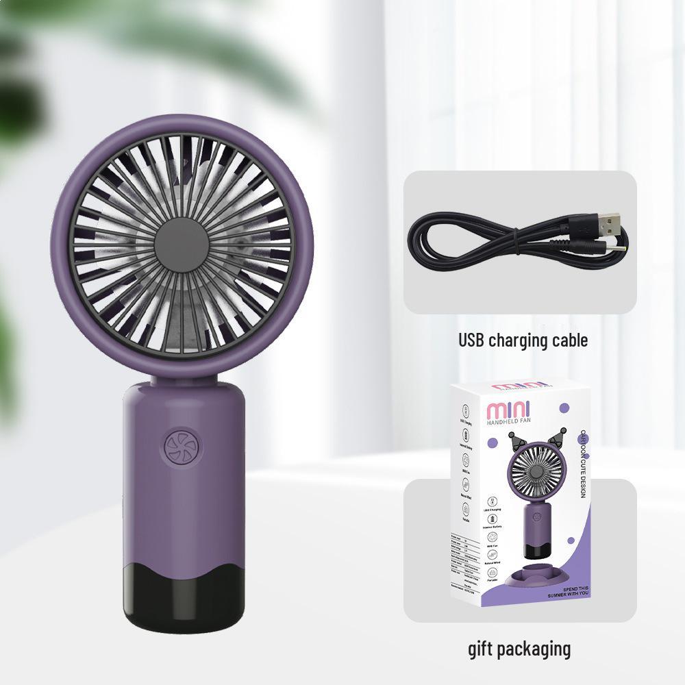 Portable USB Mini Handheld Fan: Silent, Three Speeds, Long Battery Life
