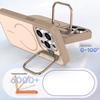 KEYSION Matte Skin Feel Lens Stand Phone Case for Magsafe for iPhone 11 12 Pro Max Magnetic Wireless Charging Shockproof Cover