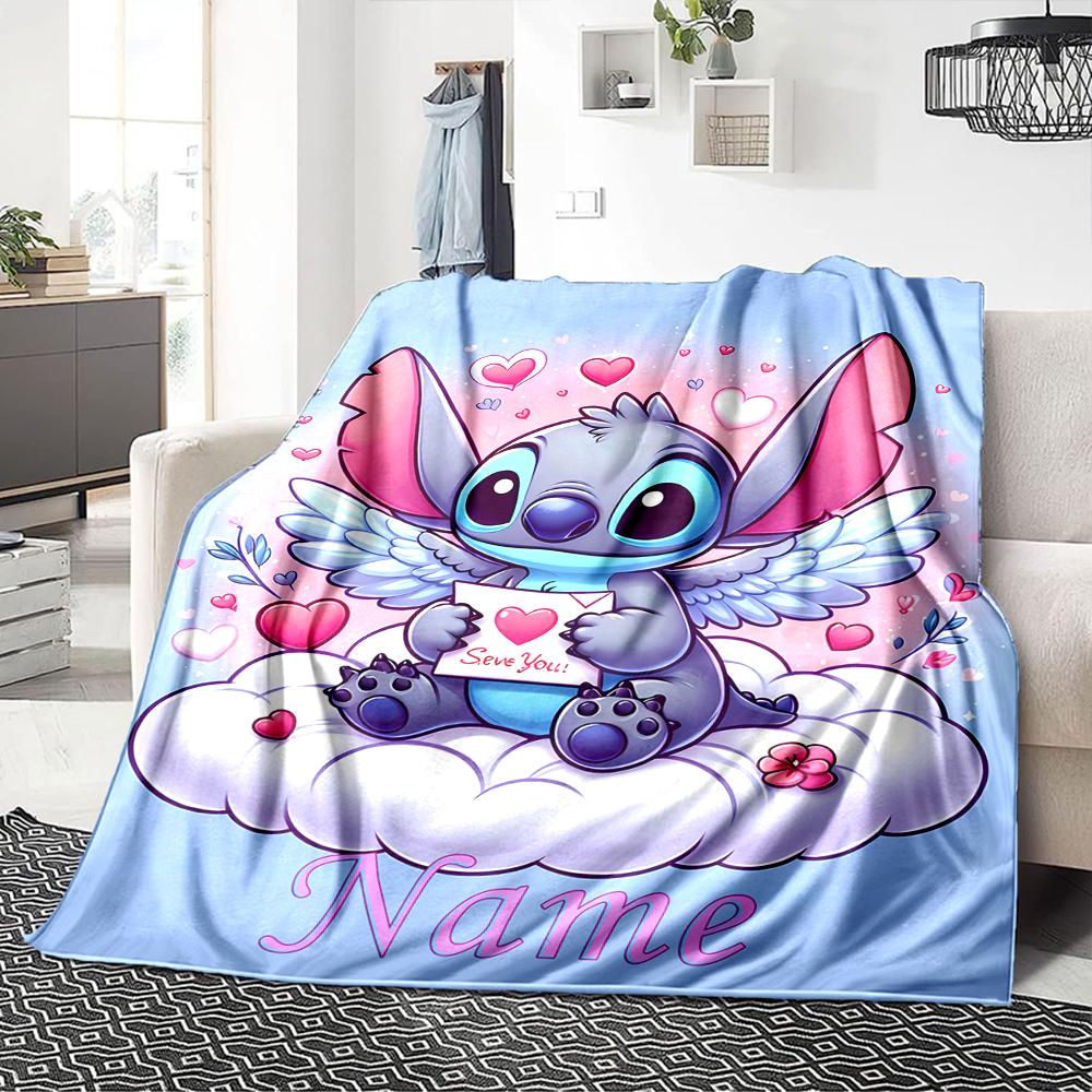 Custom Name Love Sky blanket for Couch & Bed, Plush Cozy Fuzzy Blanket Super Soft & Warm Blankets for Fall and Winter. 0908332