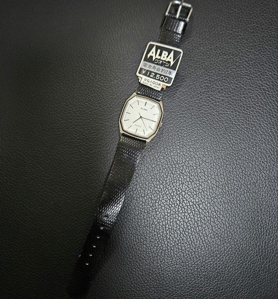 [USED] SEIKO ALBA Quartz Wristwatch with Price Tag