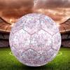 Iridescent Crystal Kaleidoscope Size 5 Soccer Ball Machinestitched Indooroutdoor Universal Football Soccer Accessory Perfect Gift For Valentine'S