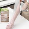 5 Pairs of Waterproof Disposable Gloves with Extended Cuff and Elastic Fit for Household Kitchen Use