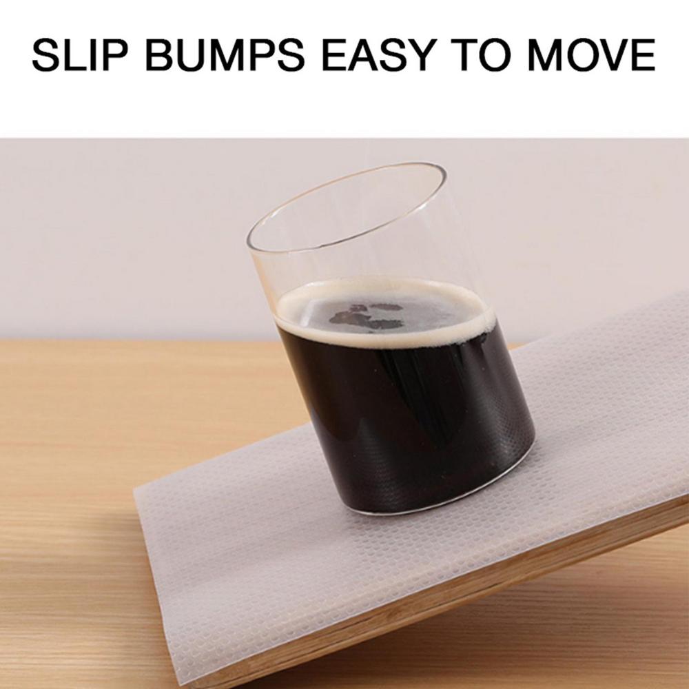 1 Roll Can Cut Table Mat Drawers Cabinet Shelf Liners Drawer Liners Fridge Pad 59x11.8in Non-Slip Durable EVA Drawer Pad