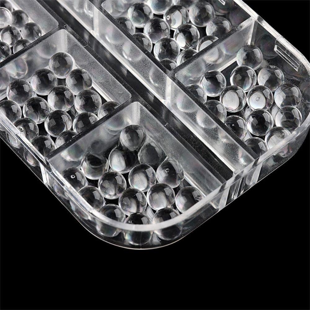 Mixed Size Transparent Round Bead Nail Accessories Bubble Bead Three-Dimensional Nail Bead Charms Nail Art Bead DIY Nails