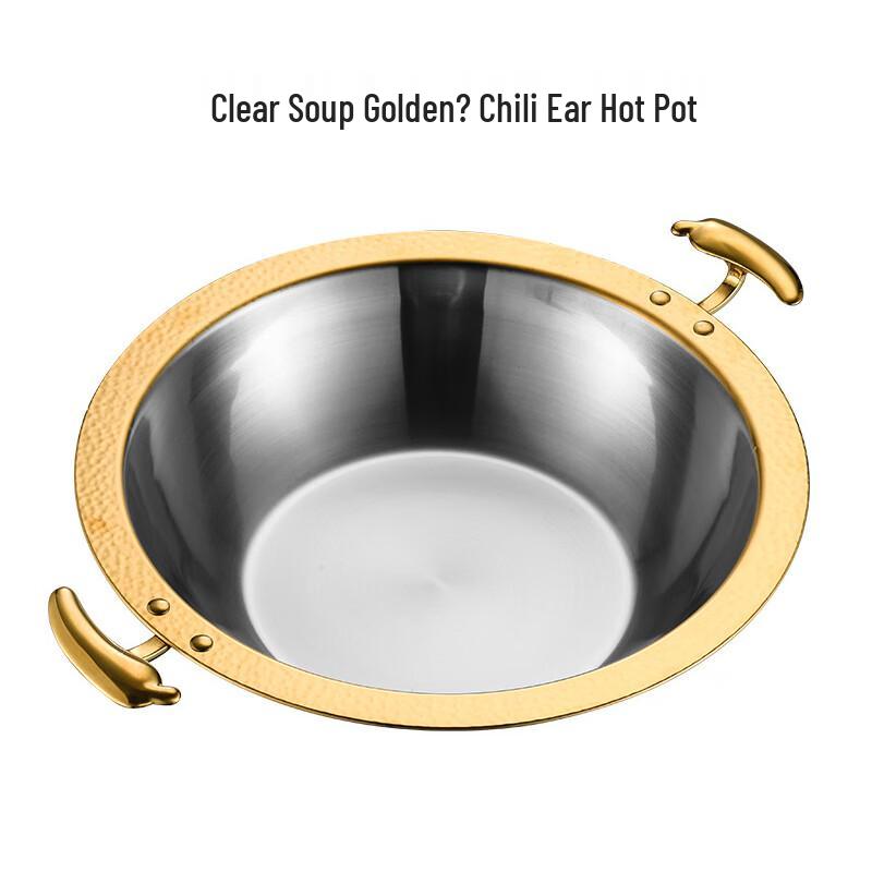 Jingqingfu Gewerblicher doppelseitiger Hot Pot aus Edelstahl 304