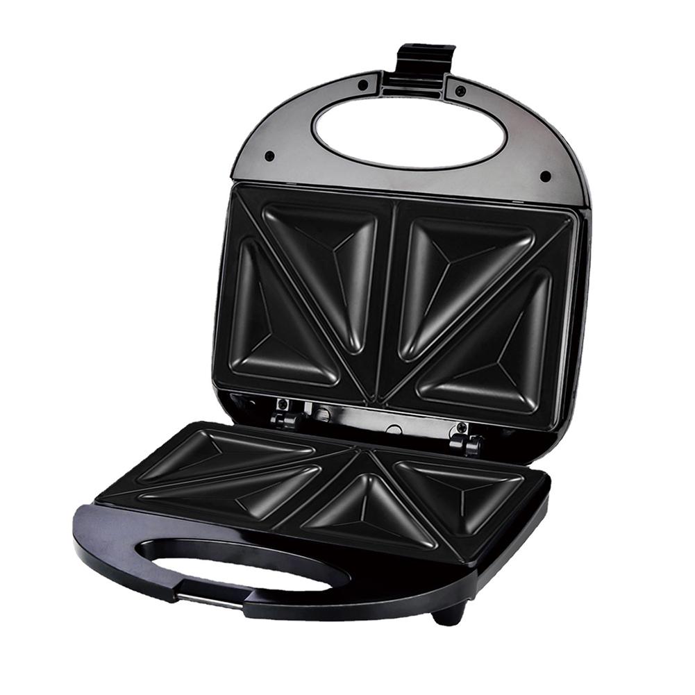 

Toasters Toasting Machine Handle Triangle Bread Machine Non-Stick 750W Double-sided Heating for Household Kitchen US